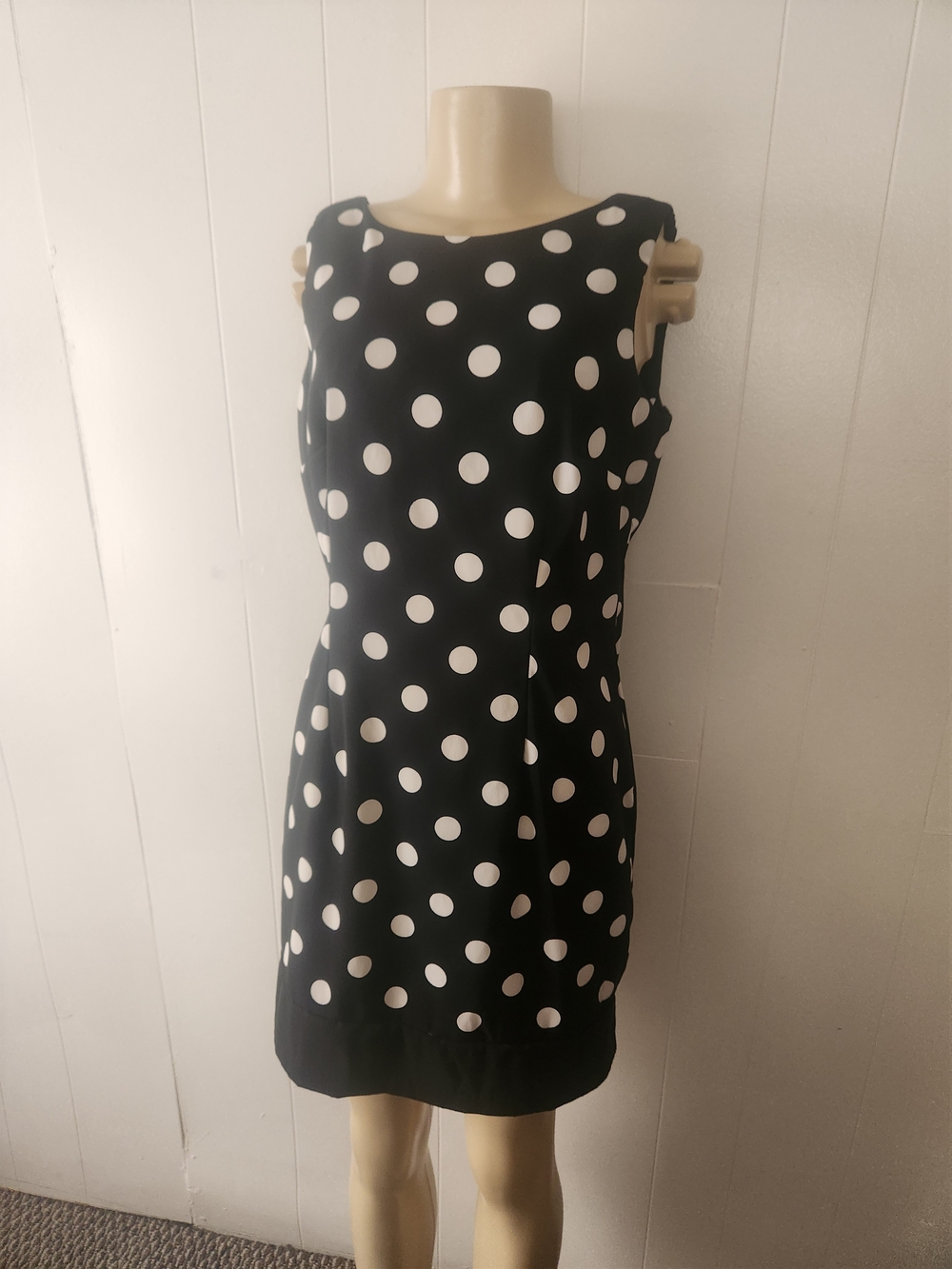 Alyx Black Dress with White Polka Dots